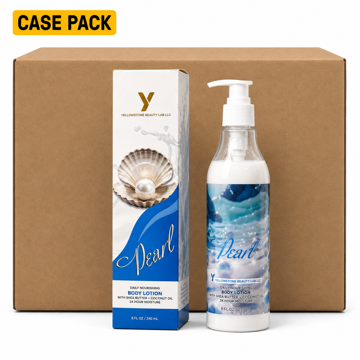 Yellowstone Body Lotion 8oz - Pearl - Free Gift Box