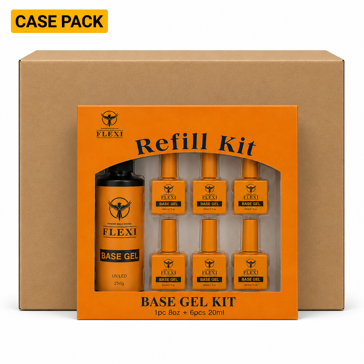 Phoenix - Flexi Base Coat (Super Base) - Kit 8oz Free 6 (0.7oz)