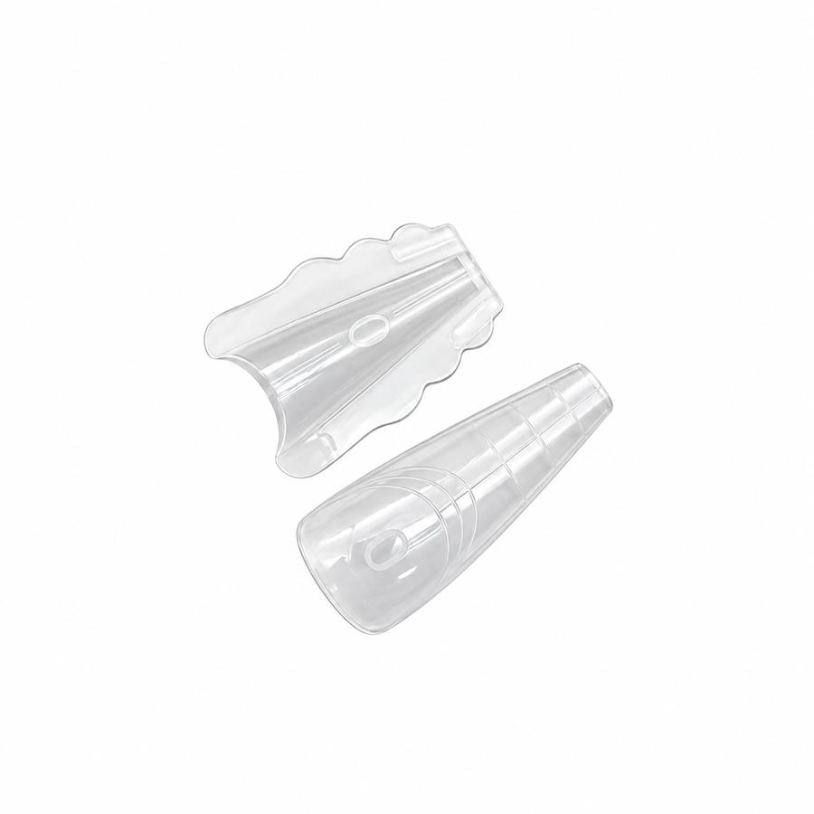 Phoenix Sandwich Dual Forms tips - Coffin Shape - 14 sizes 280pcs/box - #47 - FREE Gel Stick For Picking Up Gel