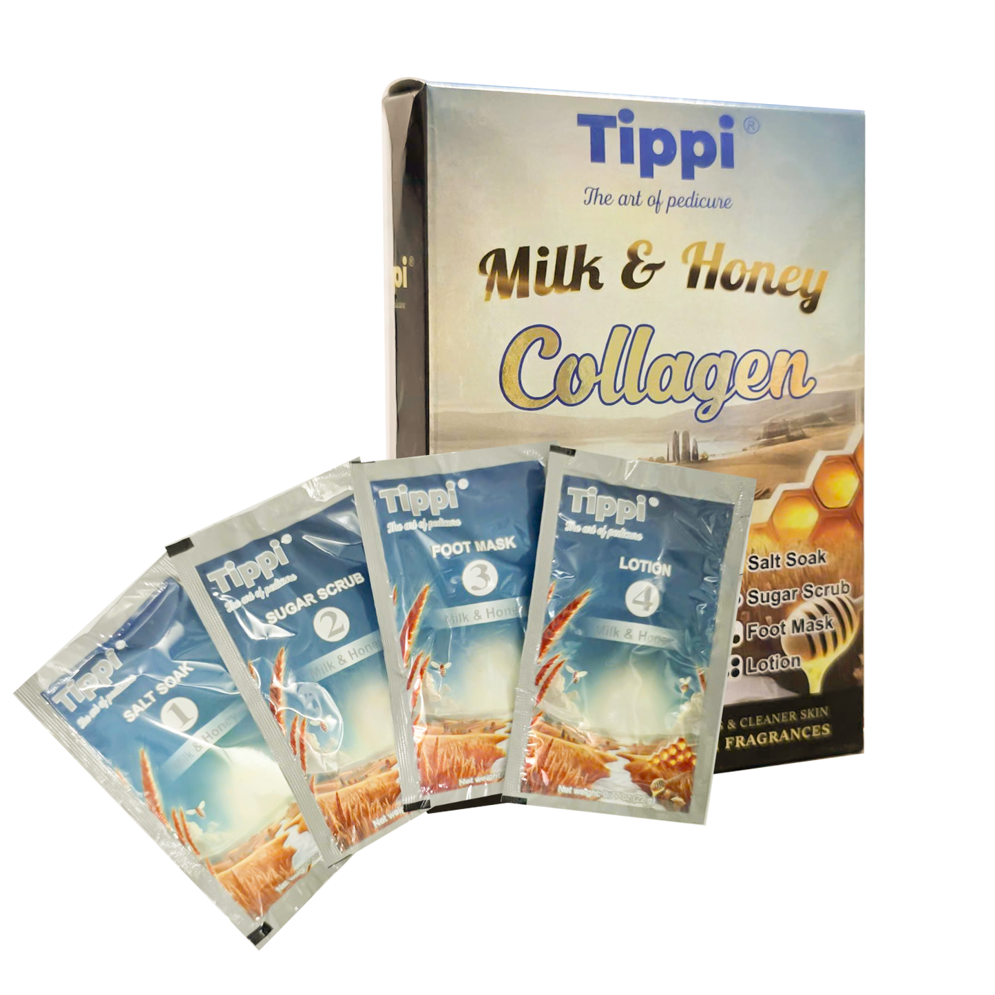 Tippi Collagen Spa Kit – 4-Step Collagen Spa Pedicure
