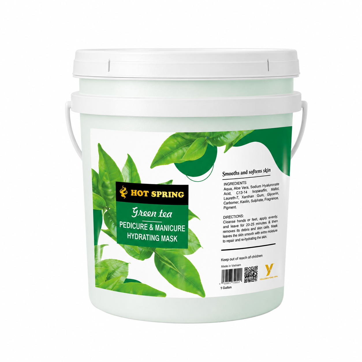 HotSpring Hydrating Mask - GREEN TEA - Pail 5 Gallon