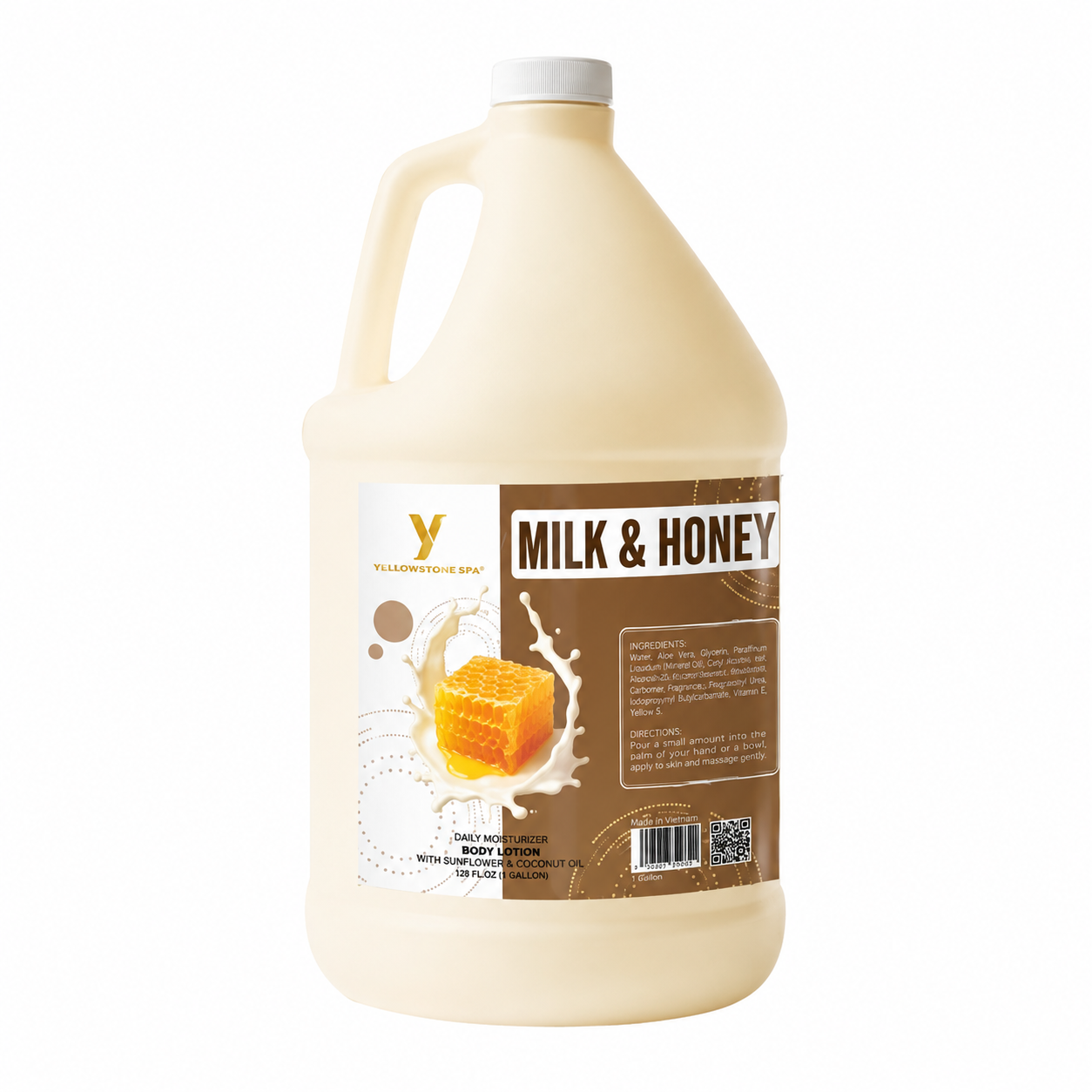 Yellowstone Lotion in Gallon – MILK & HONEY – 4 Gal/Case