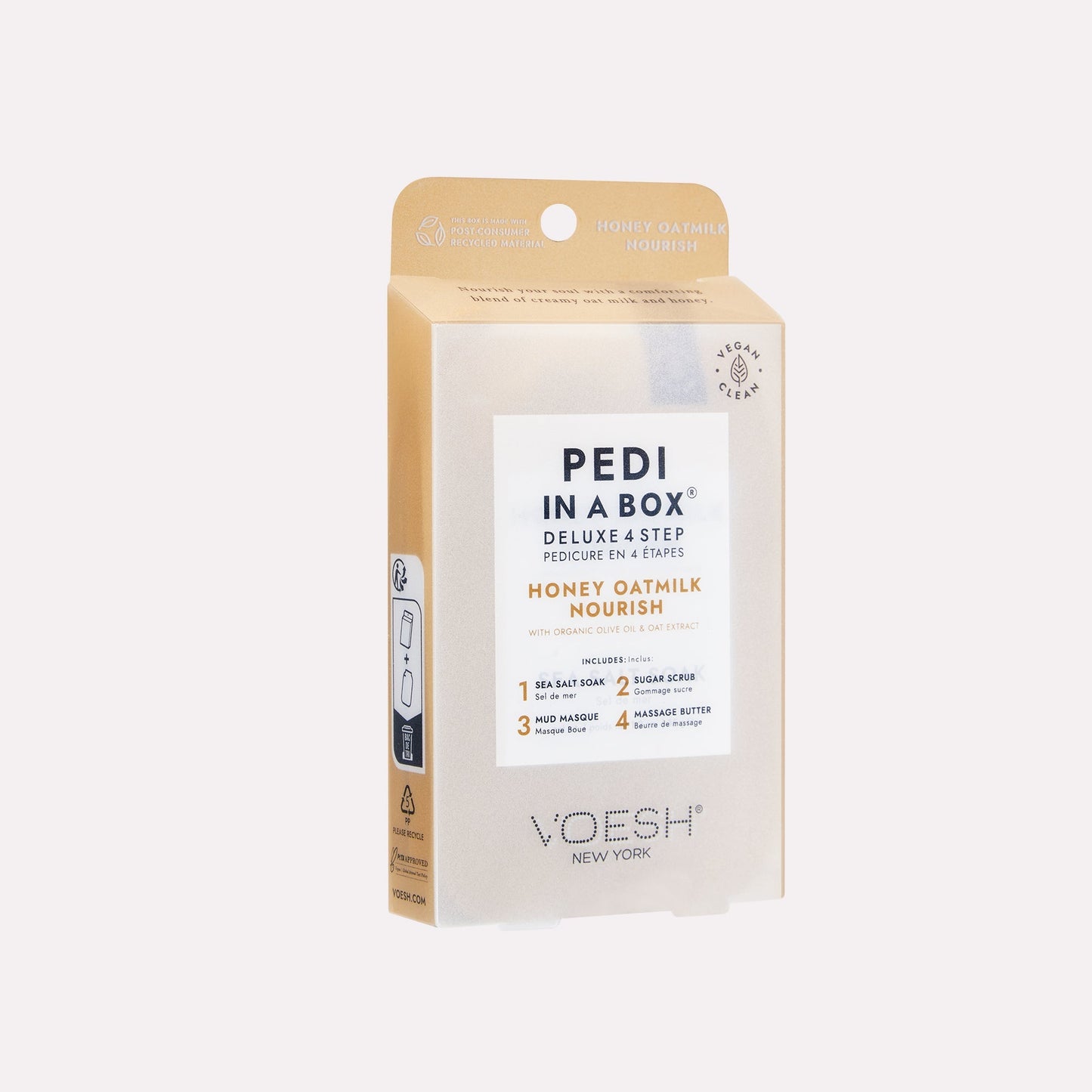 Voesh - Pedi in a Box Deluxe 4 Step Honey Oatmilk Nourish