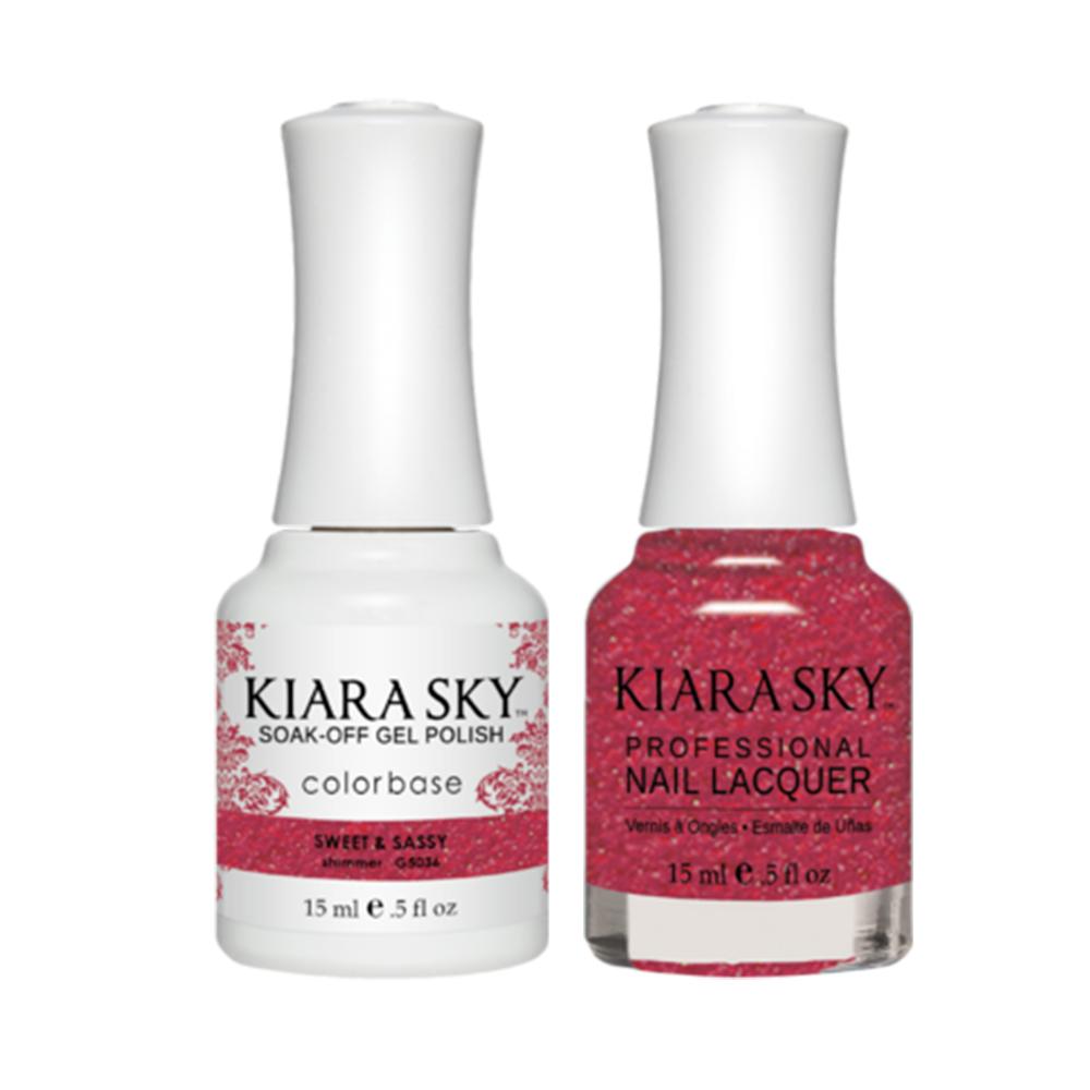 Kiara Sky Gel Nail Polish Duo - All-In-One - 5036 SWEET & SASSY