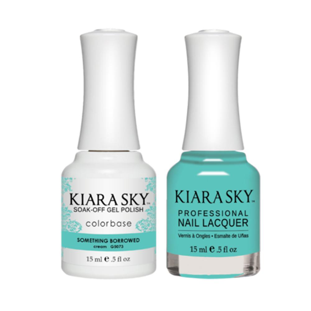 Kiara Sky Gel Nail Polish Duo - All-In-One - 5073 SOMETHING BORROWED