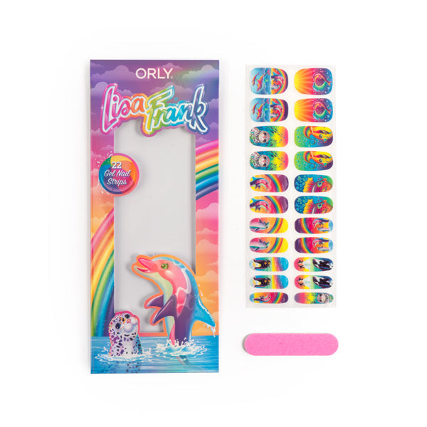 ORLY® x Lisa Frank® Dancing Dolphins™ Gel Nail Strips