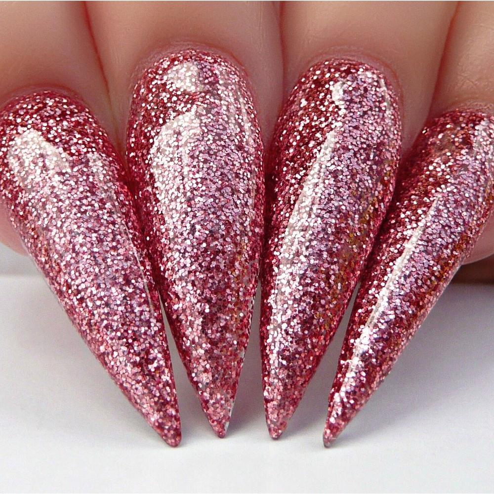 Kiara Sky Gel Nail Polish Duo - 585 Glitter Pink Colors - Route 66