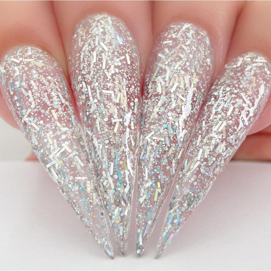 Kiara Sky Gel Nail Polish Duo - 630 Glitter Multi Colors - Shooting Star