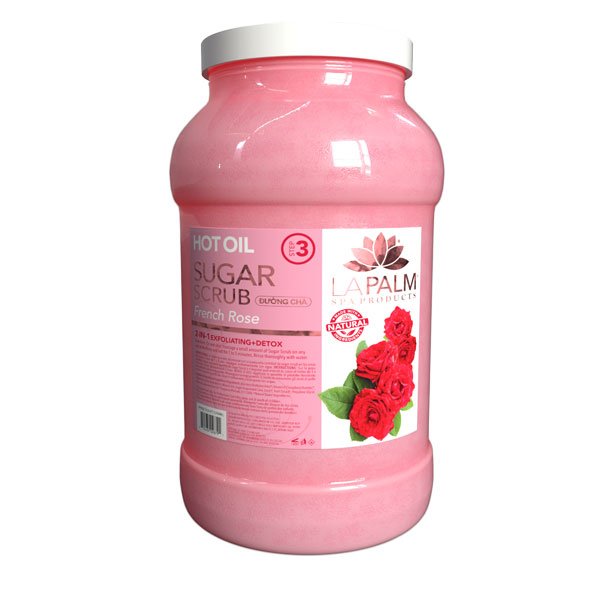 Hot Oil Pedicure Sugar Scrub, French Rose 128oz Case of 4 By LaPalm