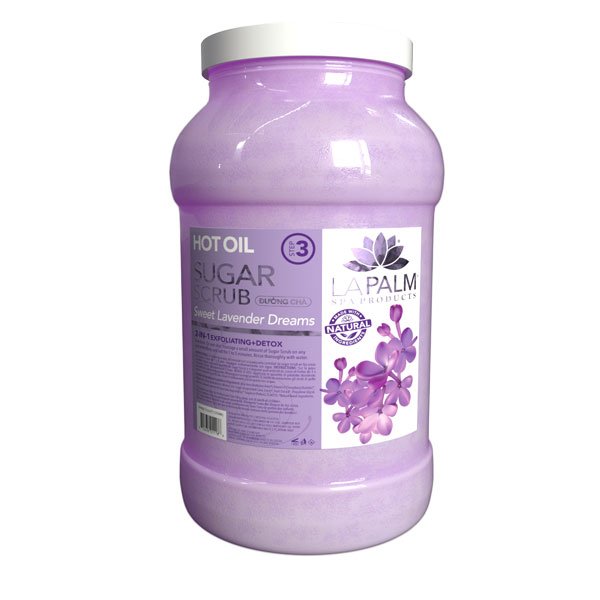 Hot Oil Pedicure Sugar Scrub, Lavender 128oz Case of 4 By LaPalm