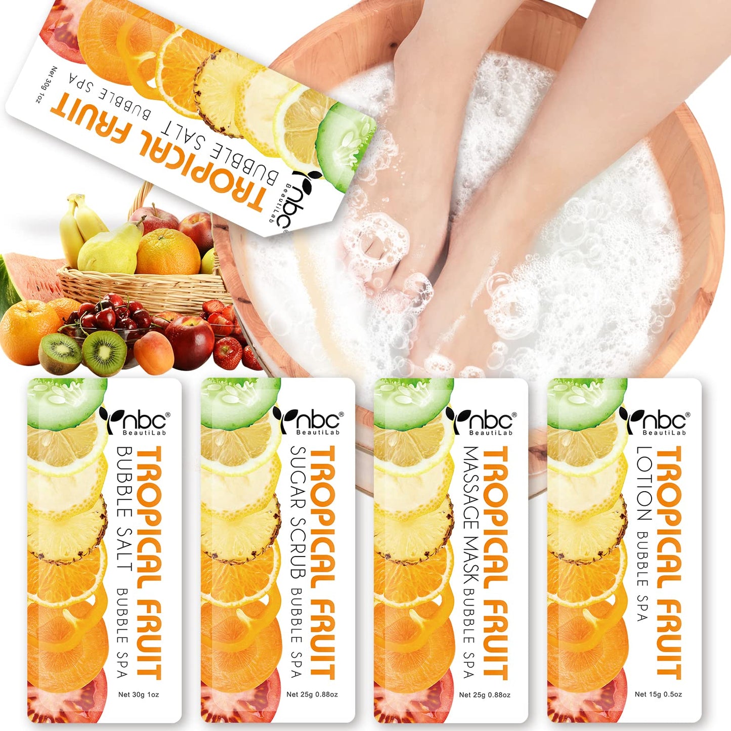 NBC Tropical Fruit - 4 Step Pedicure kit