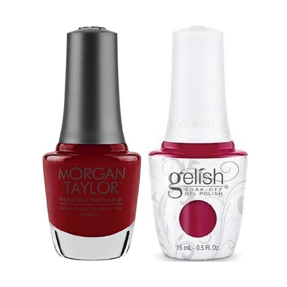 Gelish & Morgan Taylor Combo GE 189 - Ruby Two-shoes