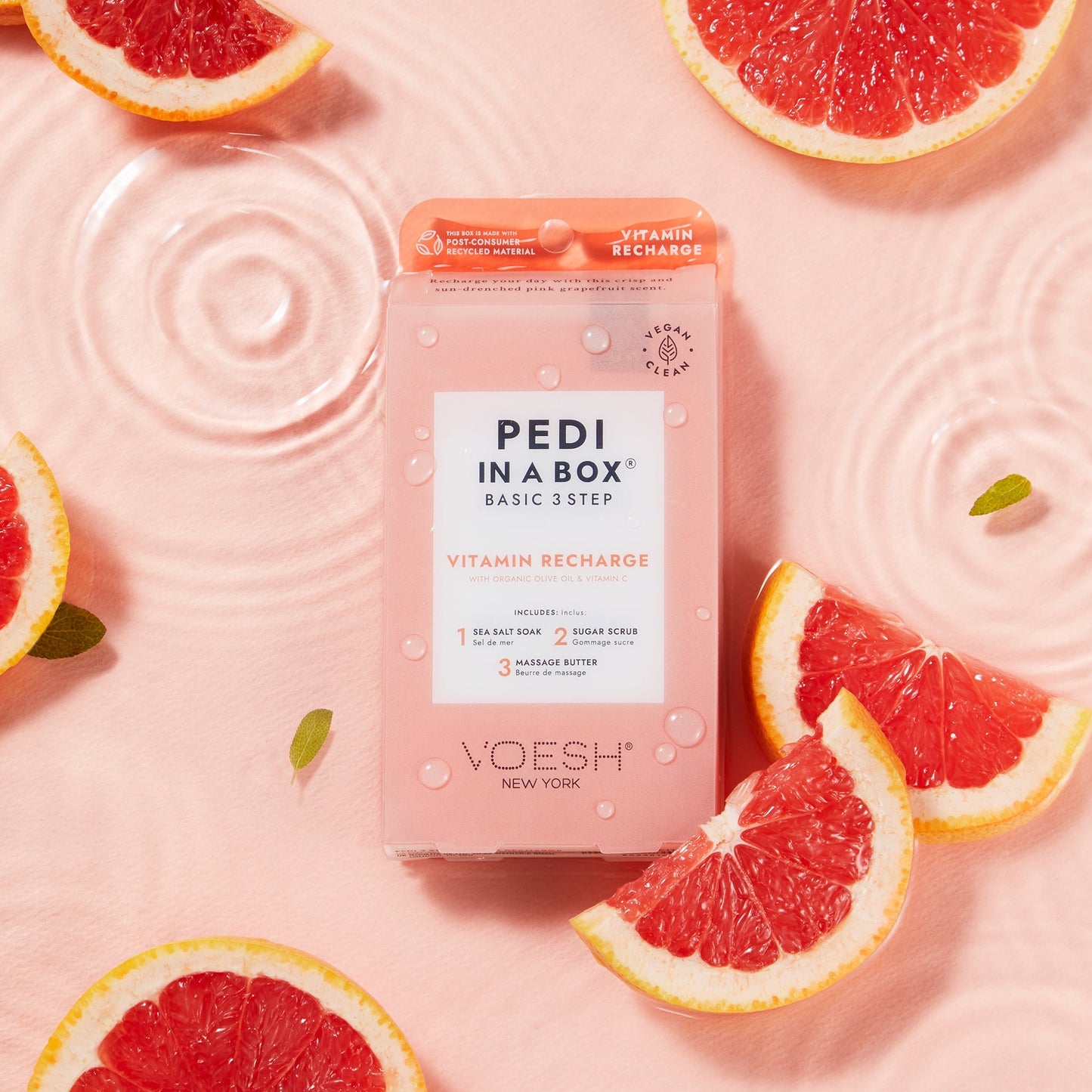 Voesh - Pedi in a Box Basic 3 Step Vitamin Recharge