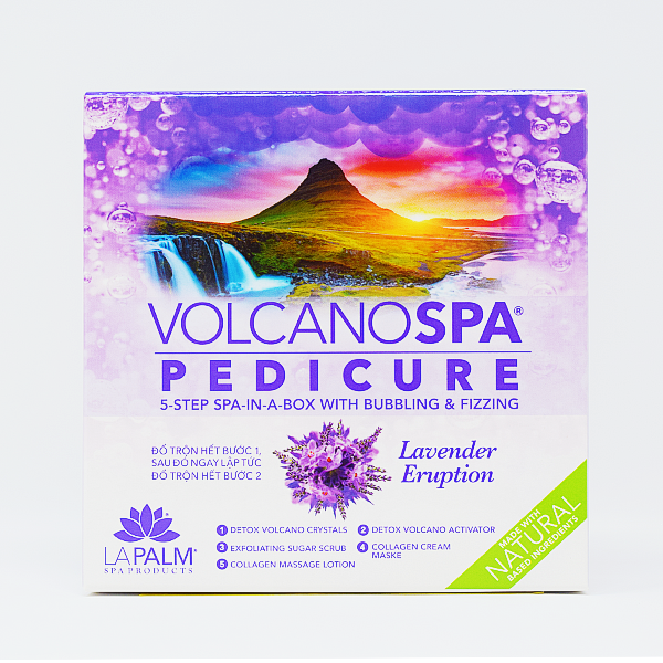 Volcano Spa Pedicure Kit - Lavender Eruption Case of 36 by LaPalm