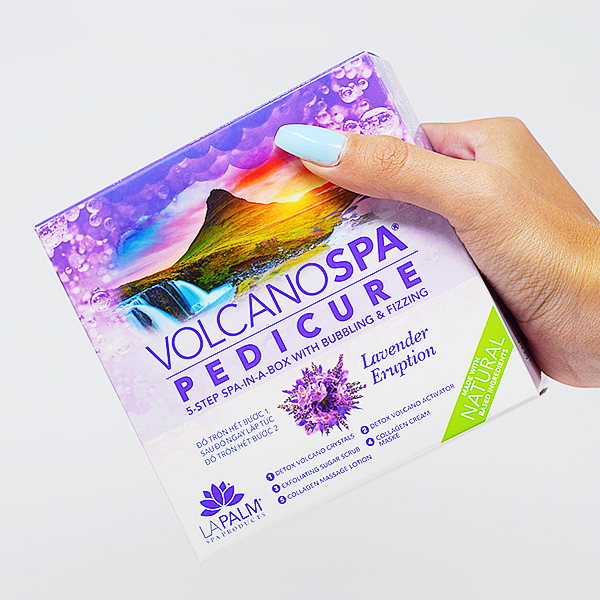 Volcano Spa Pedicure Kit - Lavender Eruption Case of 36 by LaPalm