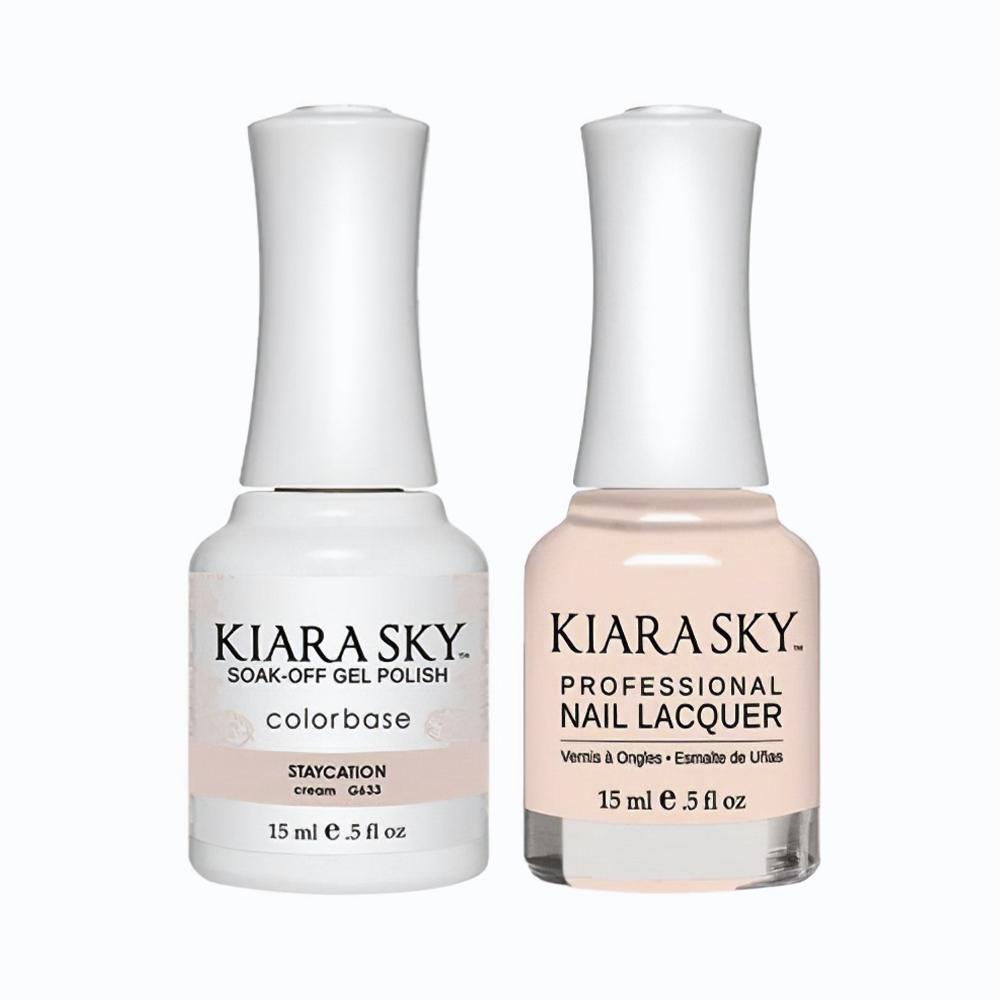 Kiara Sky 633 Staycation - Kiara Sky Gel Polish & Matching Nail Lacquer Duo Set - 0.5oz