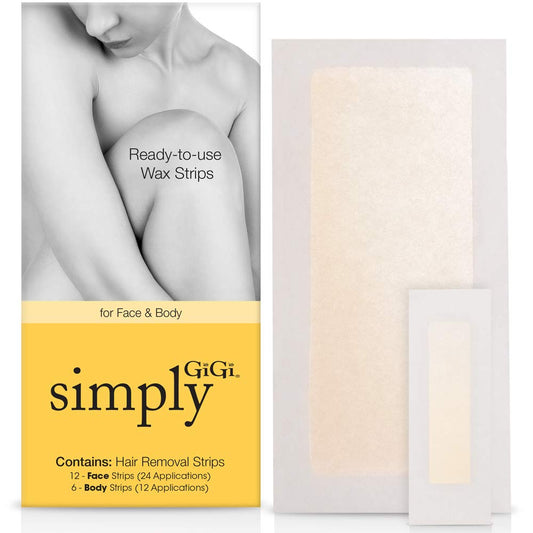 Simply GIGI - Ready-to-Use Hair Removal Strips for Face and Body