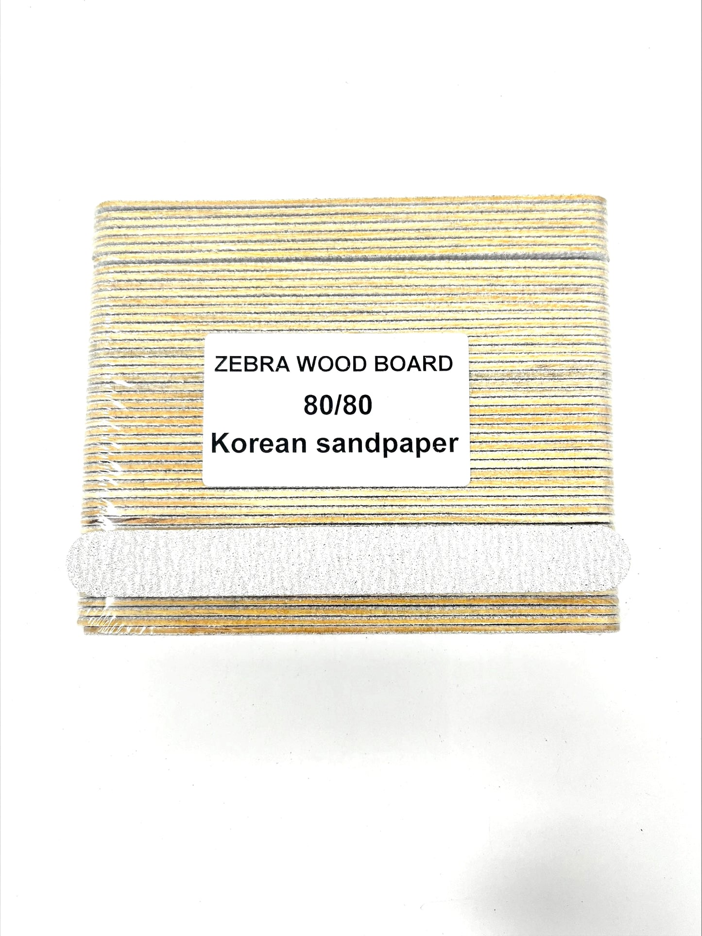 Disposable Manicure File Wood Zebra 5" ( Pack of 50 pcs )