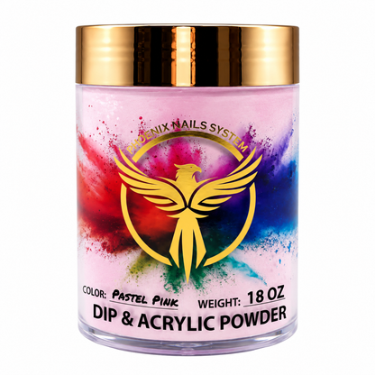 Phoenix Dip & Acrylic Powder 18oz - S08 (Pastel Pink)