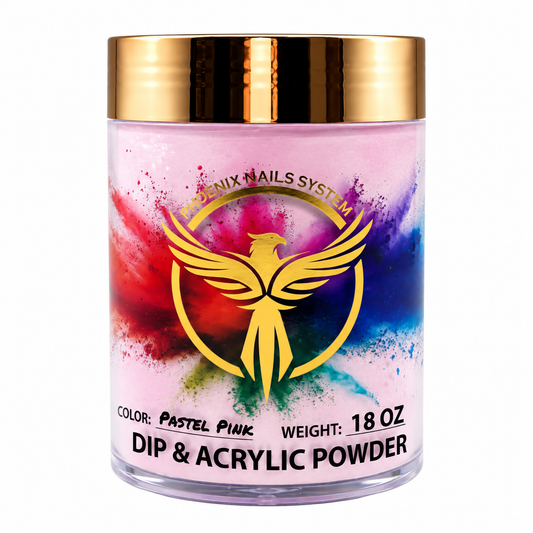 Phoenix Dip & Acrylic Powder 18oz - S08 (Pastel Pink)