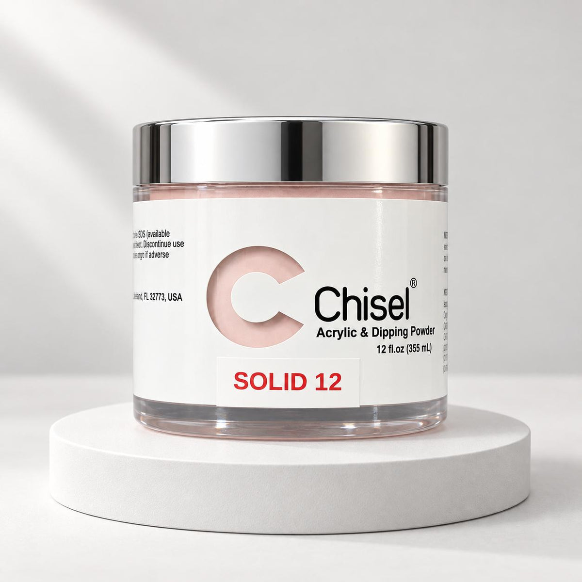CHISEL Dip & Acrylic Powder SOLID 12 - REFILL 12OZ