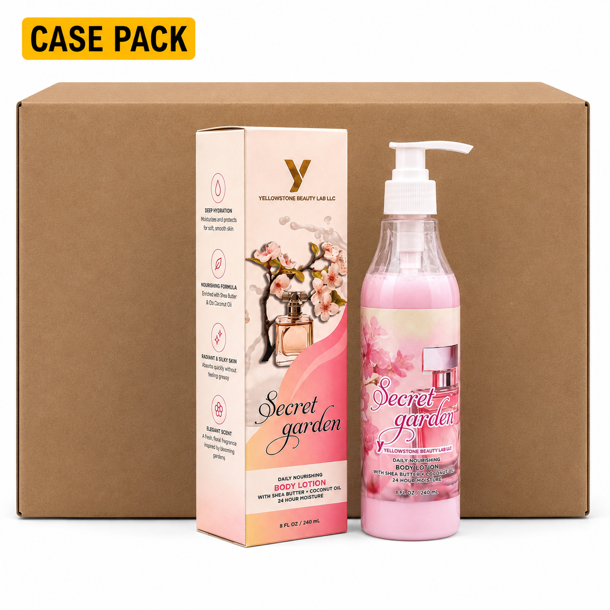 Yellowstone Body Lotion 8oz - Secret Garden - Free Gift Box