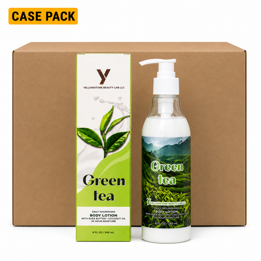 Yellowstone Body Lotion 8oz - Green Tea - Free Gift Box