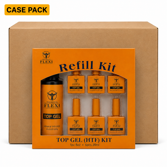 Phoenix - Flexi Gel Top Coat HEMA TPO FREE (Hyper Gloss) - Kit 8oz Free 6 (0.7oz)