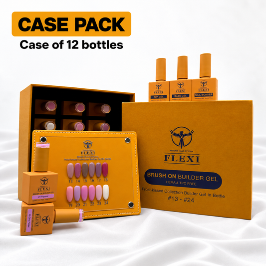 PHOENIX FLEXI Builder Gel (In Bottle) BIAB #13 - #24 colors - 20ml  (Included Color Chart) - Frost-Kissed Collection