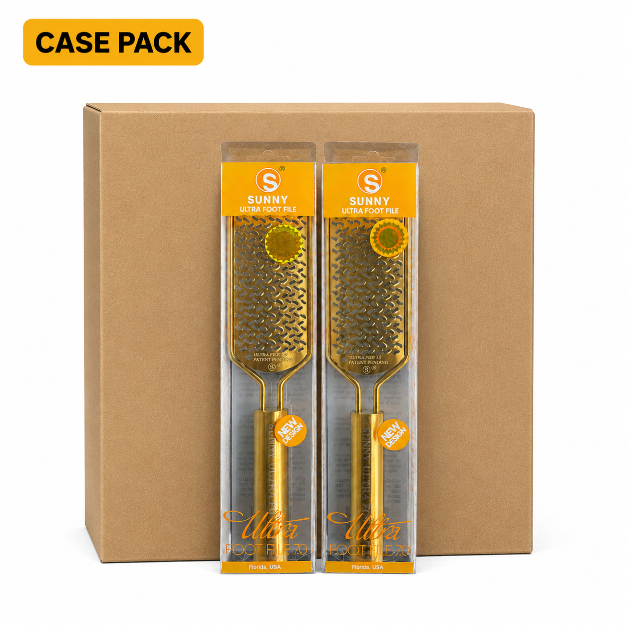 Sunny Stainless Steel Ultra Foot File 7.0 Gold