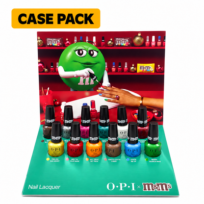 OPI Nail Lacquer Sweeten Your Mani x M&M’s Holiday 2026, 12-Piece Display - NAIL LACQUER OR REGULAR