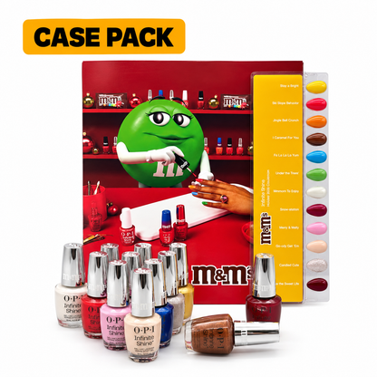 OPI Infinity Shine Sweeten Your Mani x M&M’s Holiday 2026, 12-Piece Display - INFINITE SHINE