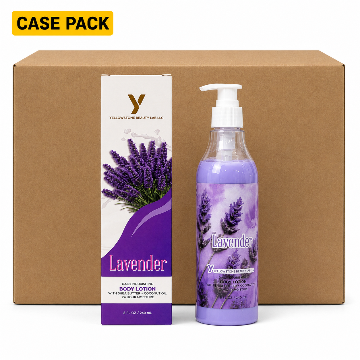 Yellowstone Body Lotion 8oz - Lavender - Free Gift Box