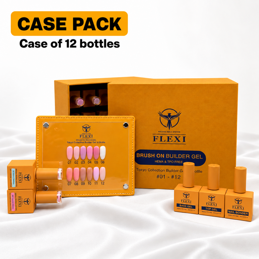 PHOENIX FLEXI Builder Gel (In Bottle) BIAB #1 - #12 colors - 20ml (Included Color Chart) - Tokyo Collection