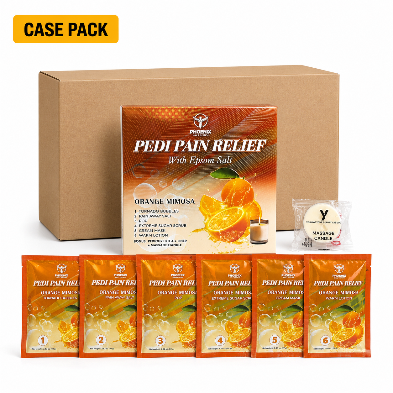 Phoenix Pedi Pain Relief With Epsom Salt 12 Step - NEW VERSION