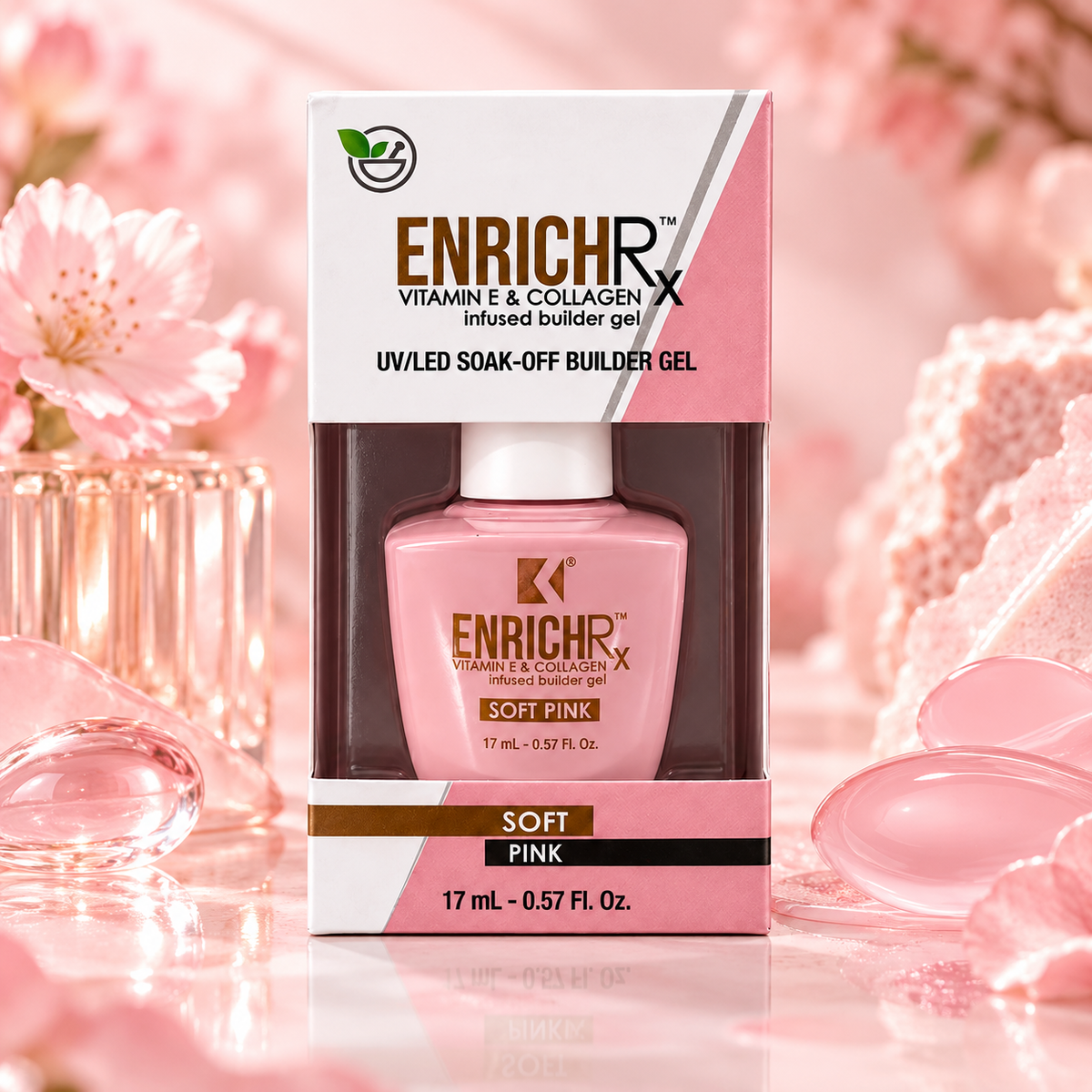 ENRICHRx Infused Builder Gel 0.57 fl. oz. - Soft Pink