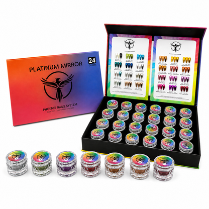 Phoenix Chrome Platinum Mirror Super Shine - Set 24 Colors (3G/each)