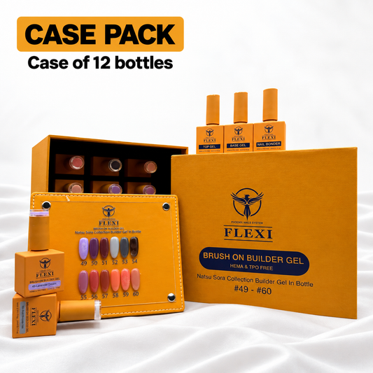 PHOENIX FLEXI Builder Gel (In Bottle) BIAB #49 - #60 colors - 20ml (Included Color Chart) - Natsu Sora Collection