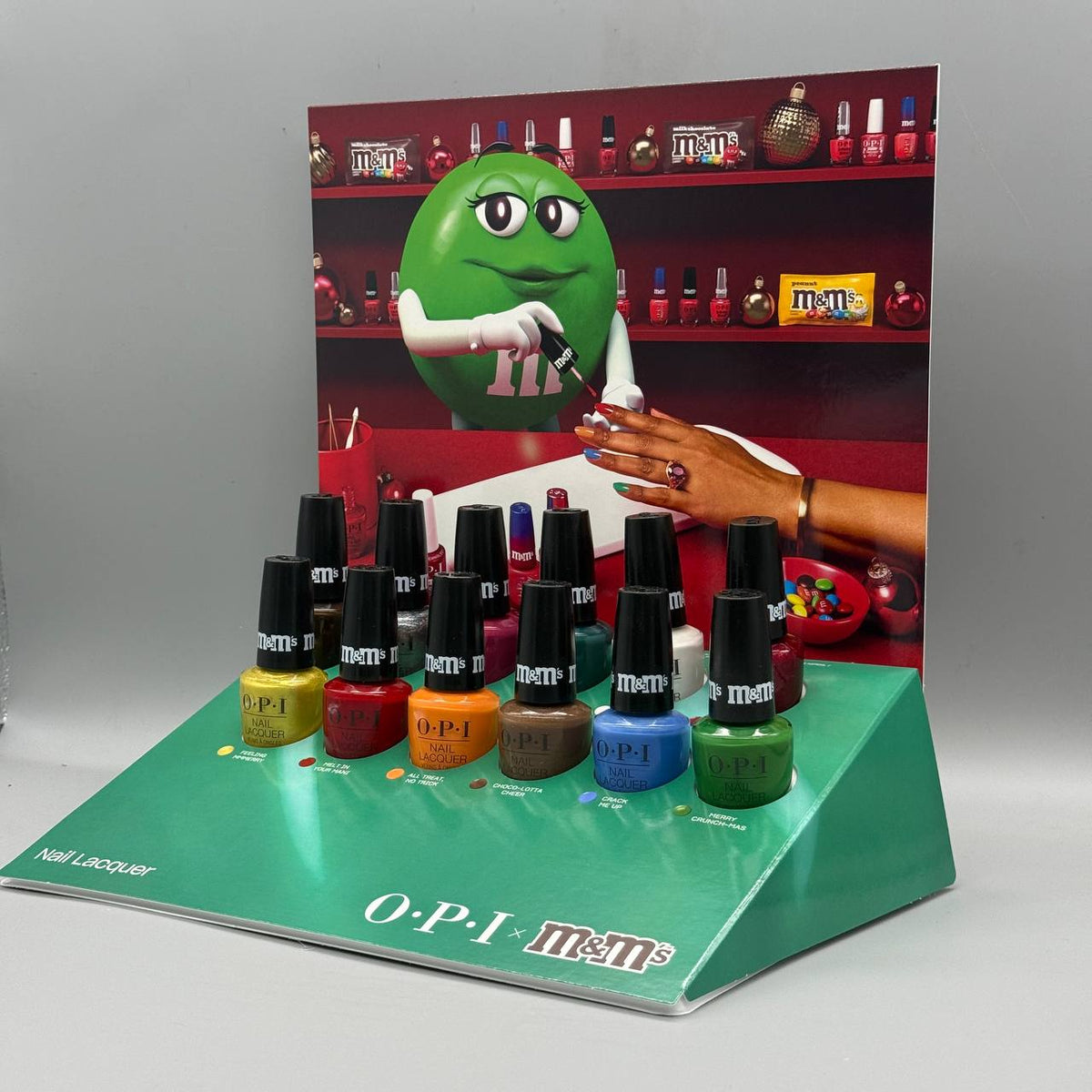 OPI Nail Lacquer Sweeten Your Mani x M&M’s Holiday 2026, 12-Piece Display - NAIL LACQUER OR REGULAR