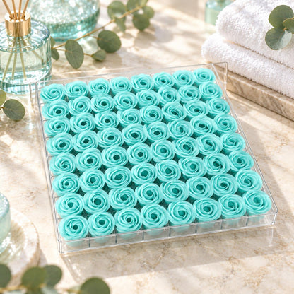 POSH Rose Dissolving Spa Soap 81pcs - Aqua Mint