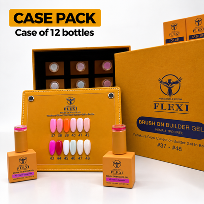 PHOENIX FLEXI Builder Gel (In Bottle) BIAB #37 - #48 colors - 20ml (Included Color Chart) - Yozakura Glow Collection