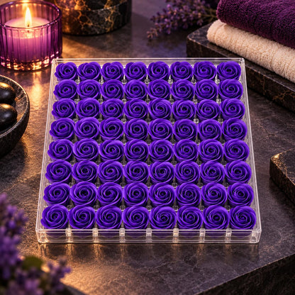 POSH Rose Dissolving Spa Soap 81pcs - Deep Purple