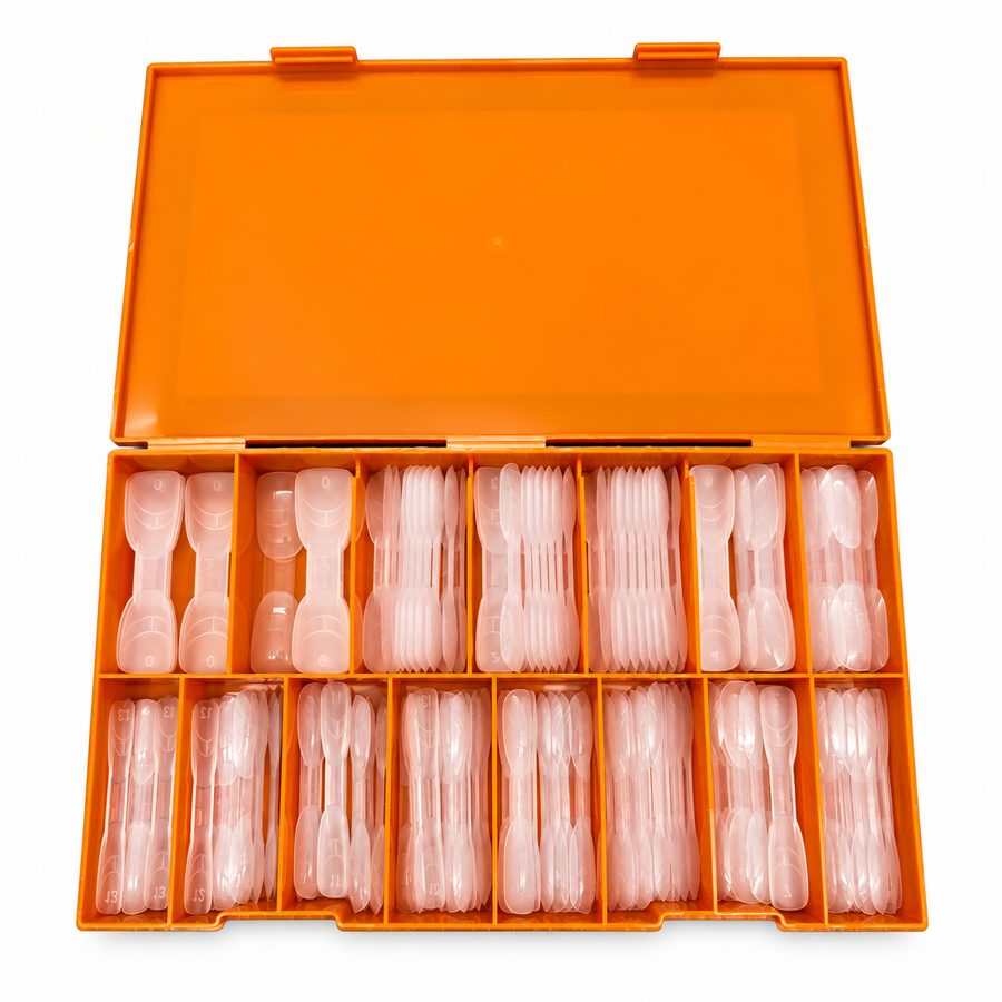 Phoenix Double-Ended Nail Form 2in1 Classic - Almond & Oval - 14 sizes 140pcs/box - #53 - FREE Gel Stick For Picking Up Gel