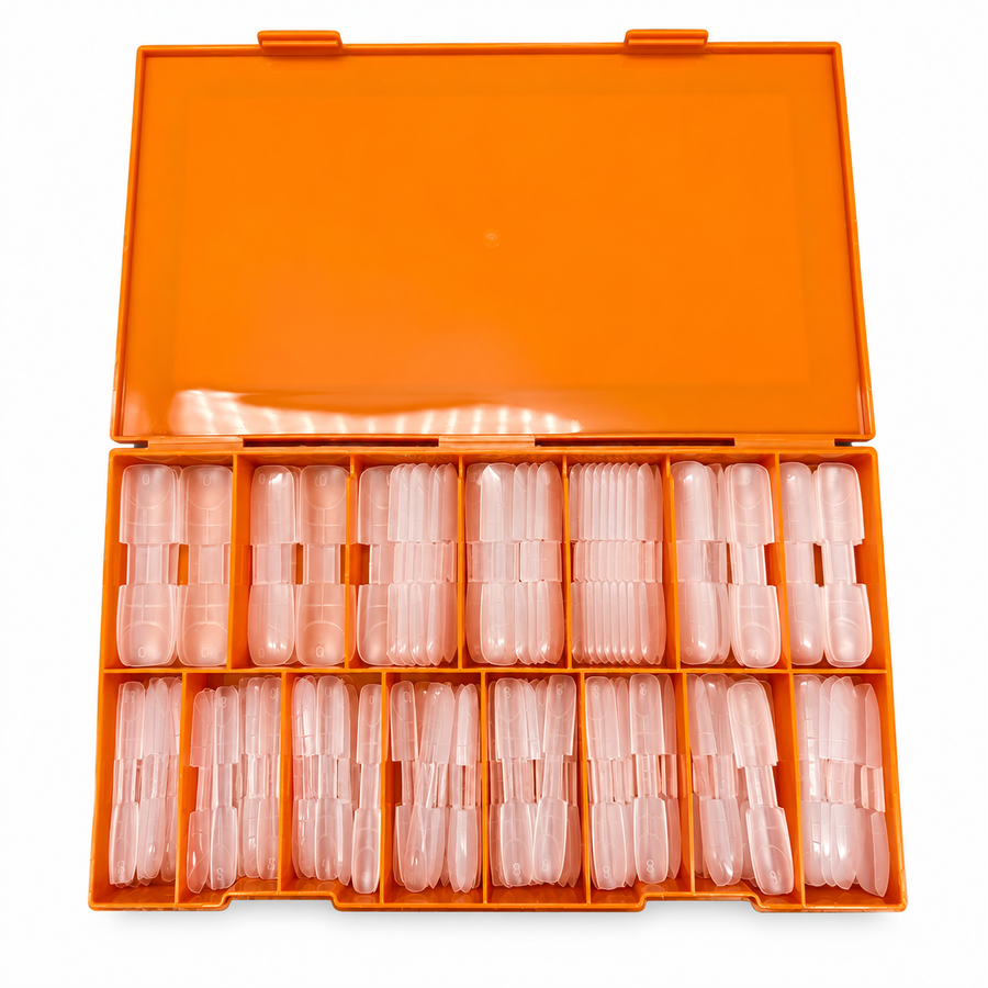 Phoenix Double-Ended Nail Form 2in1 Classic - Square & Coffin - 14 sizes 140pcs/box - #54 - FREE Gel Stick For Picking Up Gel