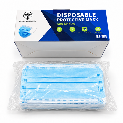 Phoenix Disposable Face Mask 3 Layers - Blue