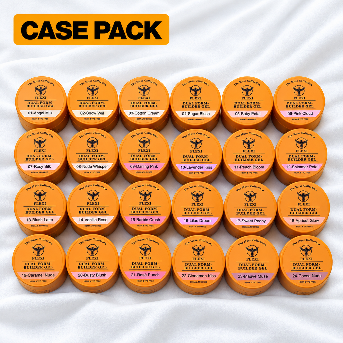 Phoenix 2-in-1 Dual Form Builder Gel – 24-Color Collection