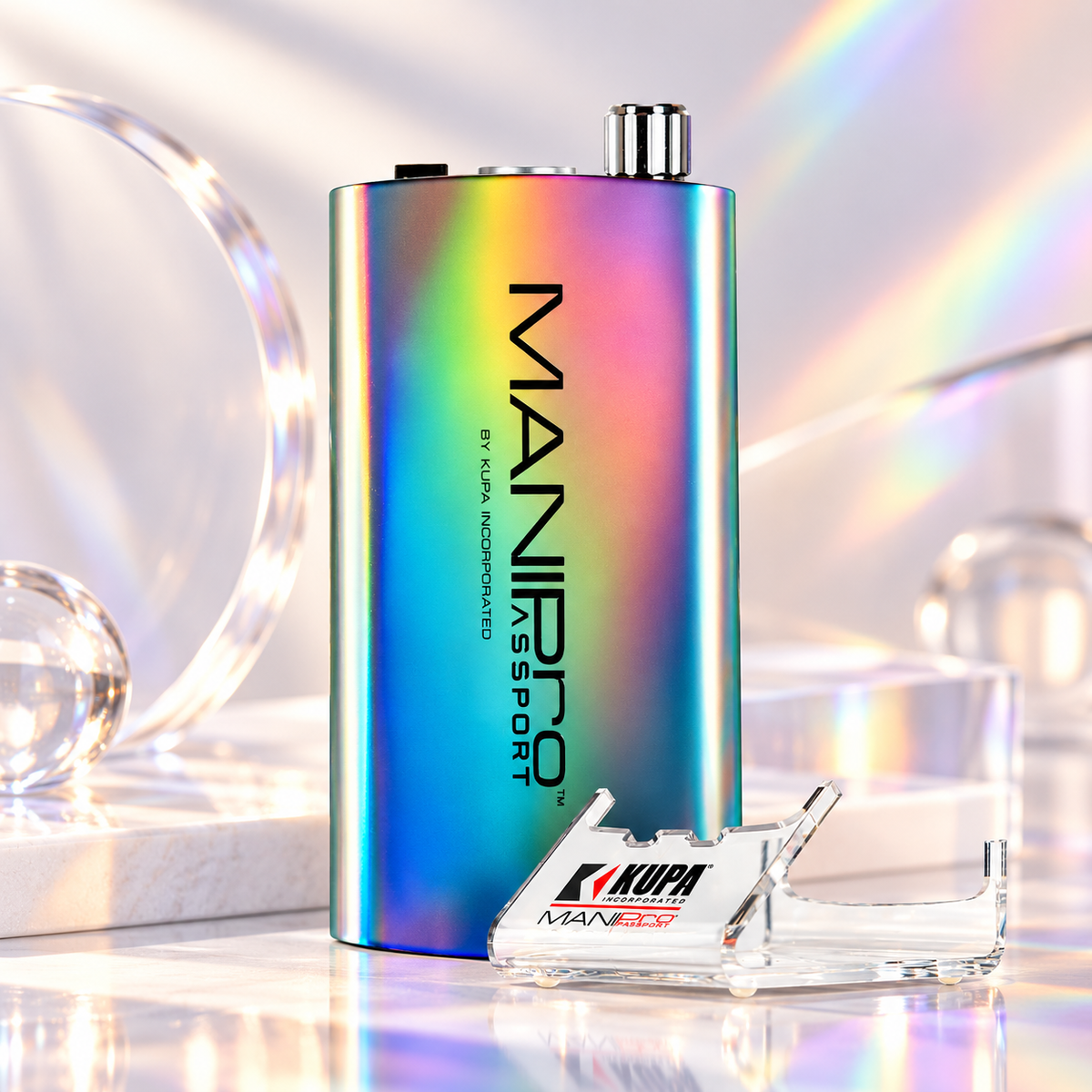 MANIPro Passport Control Box Moonlight Unicorn With Handpiece - FREE 3 Builder Gels (In Bottle)