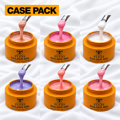 PHOENIX FLEXI Builder Gel (In Jar) 60 colors Master Kit (Included Color Chart) - Free Extra Top + Base + Bond Refill (8oz)