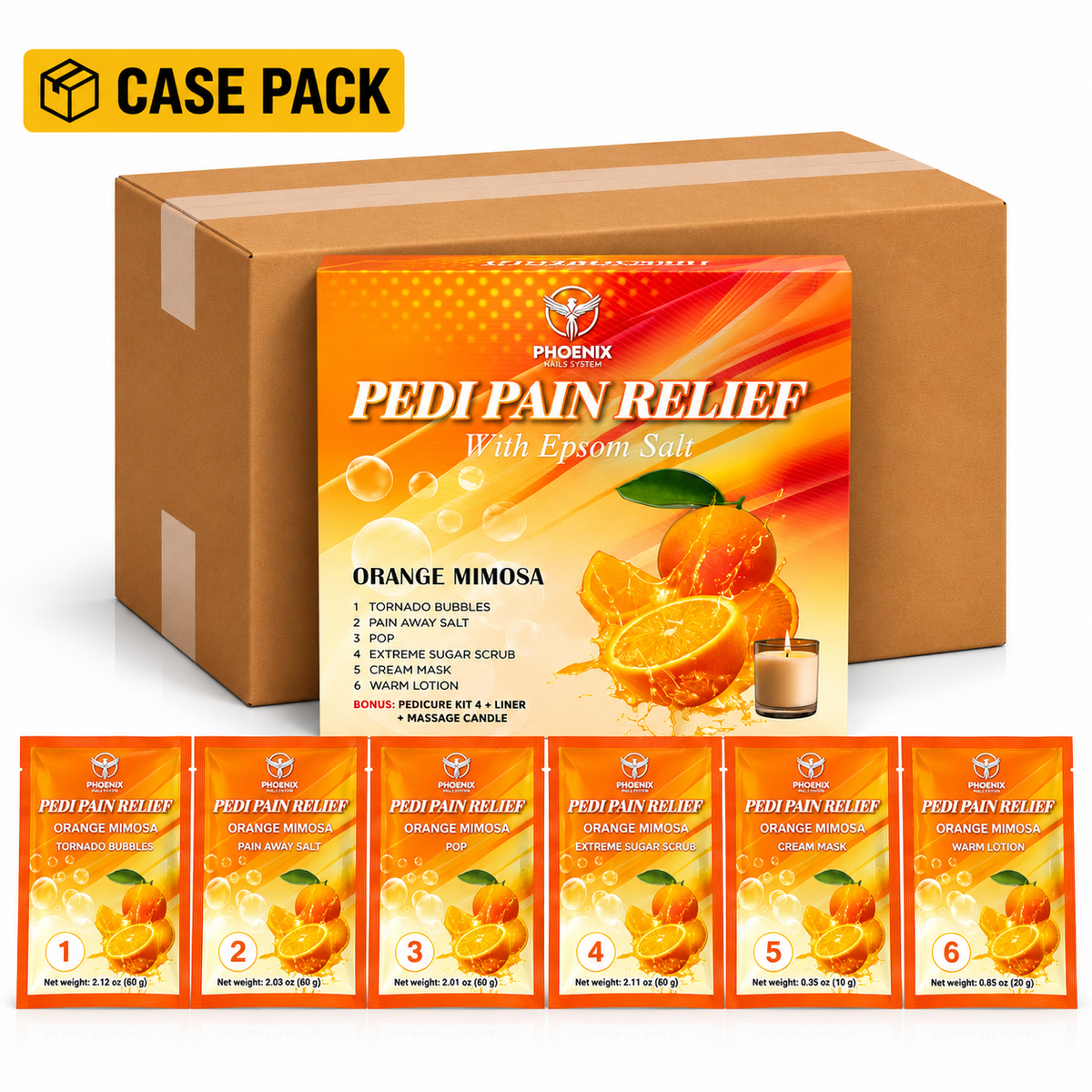 Phoenix Pedi Relief With Epsom Salt 12 Steps - NEW VERSION