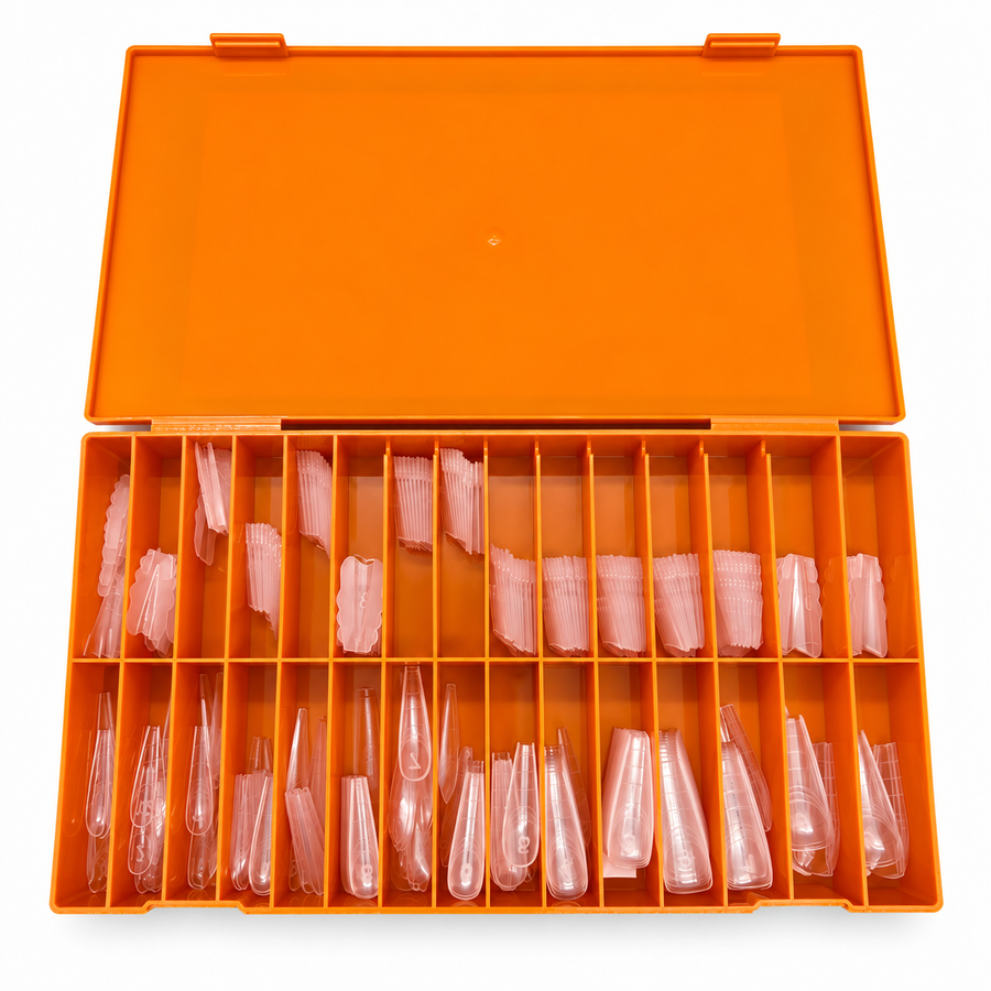 Phoenix Sandwich Dual Forms tips - Coffin Shape - 14 sizes 280pcs/box - #47 - FREE Gel Stick For Picking Up Gel